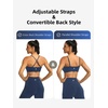 image:imageICTIVE Womens Sports Bra Camisole Adjustable Spaghetti Strap Padded Wireless Workout Yoga Crop TopDarkblue