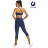 image:imageICTIVE Womens Sports Bra Camisole Adjustable Spaghetti Strap Padded Wireless Workout Yoga Crop TopDarkblue