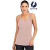 image:imageICTIVE Workout Tank Tops for Women Loose Fit Yoga Mesh Racerback Open Back Muscle ShirtsApricot