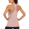 image:imageICTIVE Workout Tank Tops for Women Loose Fit Yoga Mesh Racerback Open Back Muscle ShirtsApricot