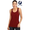 image:imageICTIVE Workout Tank Tops for Women Loose Fit Yoga Mesh Racerback Open Back Muscle ShirtsBurgundy