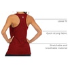 image:imageICTIVE Workout Tank Tops for Women Loose Fit Yoga Mesh Racerback Open Back Muscle ShirtsBurgundy