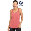image:imageICTIVE Workout Tank Tops for Women Loose Fit Yoga Mesh Racerback Open Back Muscle ShirtsCoral