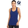 image:imageICTIVE Workout Tank Tops for Women Loose Fit Yoga Mesh Racerback Open Back Muscle ShirtsDark Blue