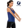 image:imageICTIVE Workout Tank Tops for Women Loose Fit Yoga Mesh Racerback Open Back Muscle ShirtsDark Blue
