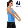 image:imageICTIVE Workout Tank Tops for Women Loose Fit Yoga Mesh Racerback Open Back Muscle ShirtsLight Blue