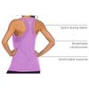 image:imageICTIVE Workout Tank Tops for Women Loose Fit Yoga Mesh Racerback Open Back Muscle ShirtsLight Purple
