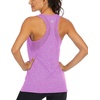 image:imageICTIVE Workout Tank Tops for Women Loose Fit Yoga Mesh Racerback Open Back Muscle ShirtsLight Purple