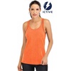 image:imageICTIVE Workout Tank Tops for Women Loose Fit Yoga Mesh Racerback Open Back Muscle ShirtsNeon Orange