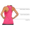 image:imageICTIVE Workout Tank Tops for Women Loose Fit Yoga Mesh Racerback Open Back Muscle ShirtsRose