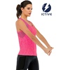 image:imageICTIVE Workout Tank Tops for Women Loose Fit Yoga Mesh Racerback Open Back Muscle ShirtsRose
