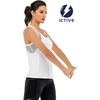 image:imageICTIVE Workout Tank Tops for Women Loose Fit Yoga Mesh Racerback Open Back Muscle ShirtsWhite