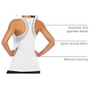 image:imageICTIVE Workout Tank Tops for Women Loose Fit Yoga Mesh Racerback Open Back Muscle ShirtsWhite
