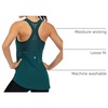 image:imageICTIVE Workout Tank Tops for Women Sleeveless Yoga Shirts for Women Mesh Racerback Muscle Tank TopsDark Green