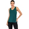 image:imageICTIVE Workout Tank Tops for Women Sleeveless Yoga Shirts for Women Mesh Racerback Muscle Tank TopsDark Green