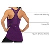 image:imageICTIVE Workout Tank Tops for Women Sleeveless Yoga Shirts for Women Mesh Racerback Muscle Tank TopsDark Purple