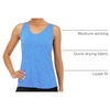image:imageICTIVE Workout Tank Tops for Women Sleeveless Yoga Shirts for Women Mesh Racerback Muscle Tank TopsLight Blue