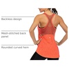 image:imageICTIVE Workout Tank Tops for Women Sleeveless Yoga Shirts for Women Mesh Racerback Muscle Tank TopsNeon Orange