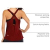 image:imageICTIVE Workout Tank Tops for Women Yoga Tops for Women Loose Fit Backless Muscle Racerback Summer Gym ShirtsBurgundy