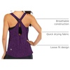 image:imageICTIVE Workout Tank Tops for Women Yoga Tops for Women Loose Fit Backless Muscle Racerback Summer Gym ShirtsDark Purple