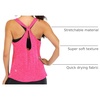 image:imageICTIVE Workout Tank Tops for Women Yoga Tops for Women Loose Fit Backless Muscle Racerback Summer Gym ShirtsRose