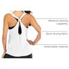 image:imageICTIVE Workout Tank Tops for Women Yoga Tops for Women Loose Fit Backless Muscle Racerback Summer Gym ShirtsWhite