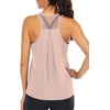 image:imageICTIVE Workout Tops for Women Loose Fit Racerback Mesh Backless Muscle Tank Running ShirtsApricot