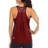 image:imageICTIVE Workout Tops for Women Loose Fit Racerback Mesh Backless Muscle Tank Running ShirtsBurgundy