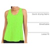 image:imageICTIVE Workout Tops for Women Loose Fit Racerback Mesh Backless Muscle Tank Running ShirtsNeon Green