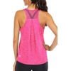 image:imageICTIVE Workout Tops for Women Loose Fit Racerback Mesh Backless Muscle Tank Running ShirtsRose