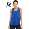 image:imageICTIVE Workout Tops for Women Loose Fit Racerback Mesh Backless Muscle Tank Running ShirtsRoyal Blue