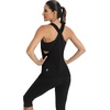 image:imageICTIVE Workout Tops for Women Sleeveless Open Back Muscle Racerback Exercise Tank ShirtsBlack
