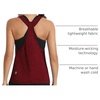 image:imageICTIVE Workout Tops for Women Sleeveless Open Back Muscle Racerback Exercise Tank ShirtsBurgundy