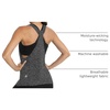 image:imageICTIVE Workout Tops for Women Sleeveless Open Back Muscle Racerback Exercise Tank ShirtsDark Gray