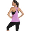 image:imageICTIVE Workout Tops for Women Sleeveless Open Back Muscle Racerback Exercise Tank ShirtsLightpurple