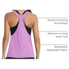 image:imageICTIVE Workout Tops for Women Sleeveless Open Back Muscle Racerback Exercise Tank ShirtsLightpurple