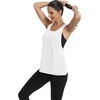 image:imageICTIVE Workout Tops for Women Sleeveless Open Back Muscle Racerback Exercise Tank ShirtsWhite