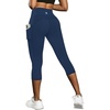 image:imageFihapyli ICTIVE Womens Capris Yoga Pants with Pockets Running Pilates Fitness Running High Waisted LeggingsDarkblue
