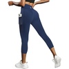 image:imageFihapyli ICTIVE Workout Leggings for Women Athletic Wear with Pocket Running Yoga Pilates and Gym PantsDark Blue