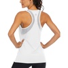 image:imageICTIVE Workout Tank Tops for Women Loose Fit Yoga Mesh Racerback Open Back Muscle ShirtsWhite