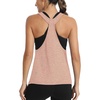 image:imageICTIVE Workout Tops for Women Sleeveless Open Back Muscle Racerback Exercise Tank ShirtsApricot