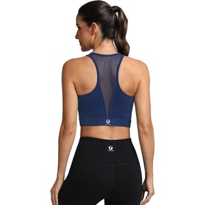 image:imageFihapyli ICTIVE Sports Bras for Women Wirefree Padded Racerback Mesh Back Workout Yoga Running BraDarkblue