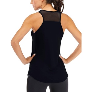 image:imageFihapyli ICTIVE Workout Tank Tops for Women Breathable Mesh Racerback Muscle Tank Backless Running ShirtsBlack