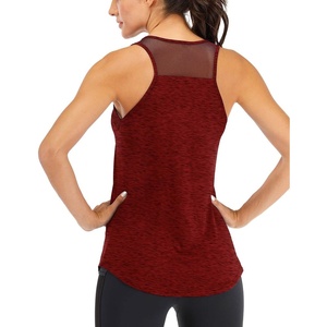 image:imageFihapyli ICTIVE Workout Tank Tops for Women Breathable Mesh Racerback Muscle Tank Backless Running ShirtsBurgundy