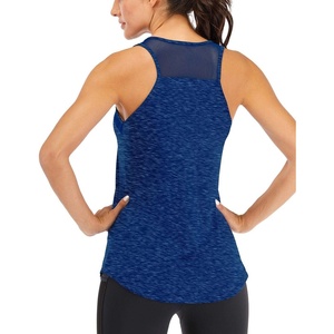 image:imageFihapyli ICTIVE Workout Tank Tops for Women Breathable Mesh Racerback Muscle Tank Backless Running ShirtsDark Blue