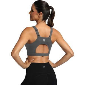 image:imageICTIVE Sports Bras for Women High Support High Impact Bust Push up Racerback Workout Running BraGrey