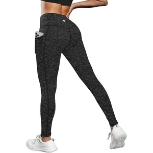image:imageICTIVE Women Workout Pants with Tummy Control High Waist Tight Fit Yoga Running Pilates Fitness Leggings with PocketsDarkgrey