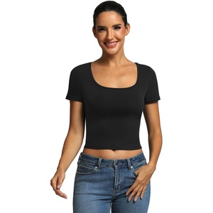 image:imageICTIVE Womens Sleeveless Racerback Tank Top Crew Neck Slim Fit Workout Casual Basic Cami ShirtsBlack 9064