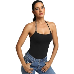 image:imageICTIVE Womens Sleeveless Racerback Tank Top Crew Neck Slim Fit Workout Casual Basic Cami ShirtsBlack 9105