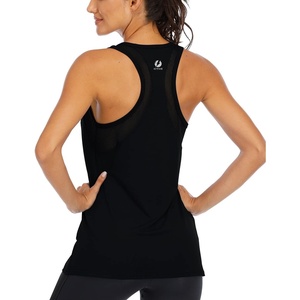 image:imageICTIVE Workout Tank Tops for Women Loose Fit Yoga Mesh Racerback Open Back Muscle ShirtsBlack